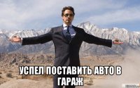  успел поставить авто в гараж