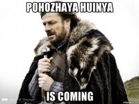 pohozhaya huinya is coming