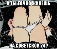 а ты точно живешь на советской 24?