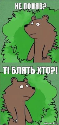 Не поняв? Ті БЛЯТЬ ХТО?!