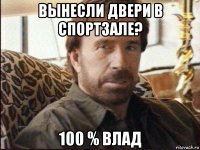 вынесли двери в спортзале? 100 % влад