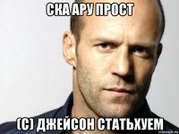 ска ару прост (с) джейсон статьхуем