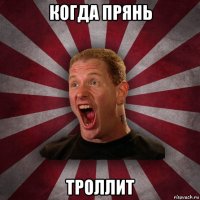 когда прянь троллит