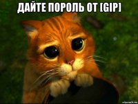 дайте пороль от [gip] 