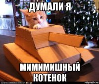 думали я мимимишный котенок