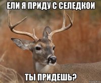 ели я приду с селедкои ты придешь?