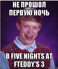 не прошол первую ночь в five nights at fteddy's 3