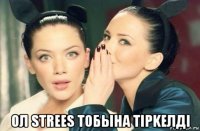  ол strees тобына тipkeлдi