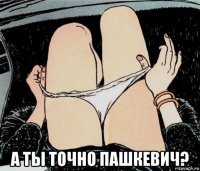  а ты точно пашкевич?