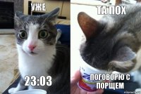 Уже 23:03 та пох поговорю с порщем