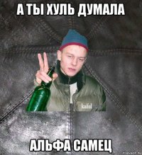 а ты хуль думала альфа самец