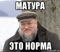 матура это норма