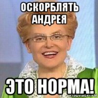 оскорблять андрея это норма!