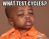 what test cycles? 