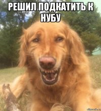 решил подкатить к нубу 