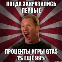 когда закрузились первые проценты игры gta5 1% ещё 99%