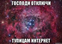 господи отключи тупицам интернет