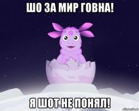 шо за мир говна! я шот не понял!