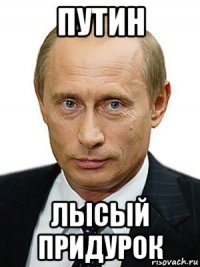 путин лысый придурок