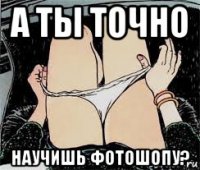 а ты точно научишь фотошопу?