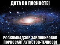 дота во пасносте! роскомнадзор заблокировал порносайт аутистов-течисов!