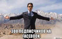  300 подписчиков на facebook