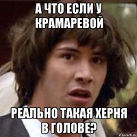 а что если у крамаревой реально такая херня в голове?