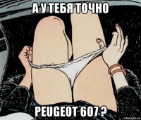 а у тебя точно peugeot 607 ?