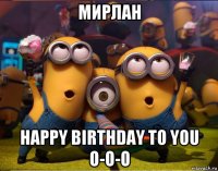 мирлан happy birthday to you o-o-o