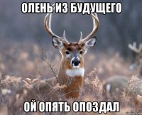 олень из будущего ой опять опоздал