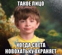 такое лицо когда света новохатьку охраняет