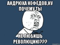 андрюха нефёдов,ну почему ты не любишь революцию???