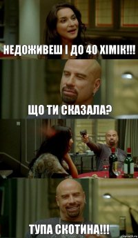 Недоживеш і до 40 хімік!!! Що ти сказала?  Тупа скотина!!!