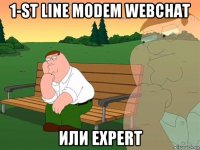 1-st line modem webchat или expert