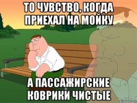 то чувство, когда приехал на мойку а пассажирские коврики чистые