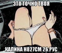 это точно твоя калина н827см 26 рус