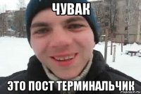 чувак это пост терминальчик