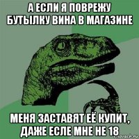 а если я поврежу бутылку вина в магазине меня заставят её купит, даже есле мне не 18