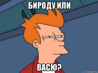 бироду или васю?