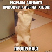 разрабы, сделайте пожалуйста формат хж/вж прошу вас!