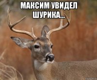 максим увидел шурика... 