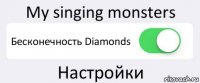 My singing monsters Бесконечность Diamonds Настройки
