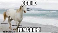 обоже там свиня