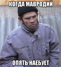 когда мавродий опять наёбует