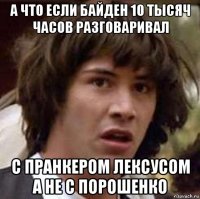 а что если байден 10 тысяч часов разговаривал с пранкером лексусом а не с порошенко