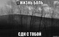 ​жизнь боль сдк с тобой