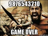 9876543210 game over