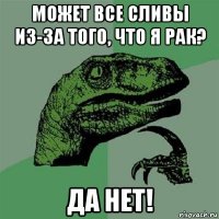 может все сливы из-за того, что я рак? да нет!