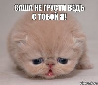 Саша не грусти ведь с тобой я!