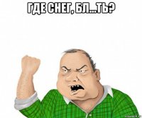 где снег, бл...ть? 